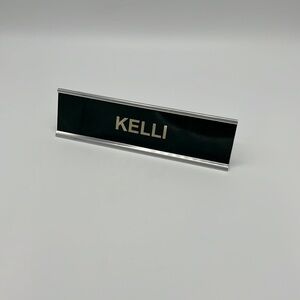 KELLI DESK NAME PLATE